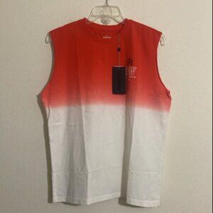 RAW GEAR Men's Two-Tone Cotton Tank Top Size L